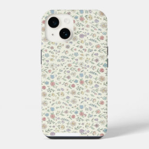Para iPhone 14 Funda de teléfono floral suave de pastel