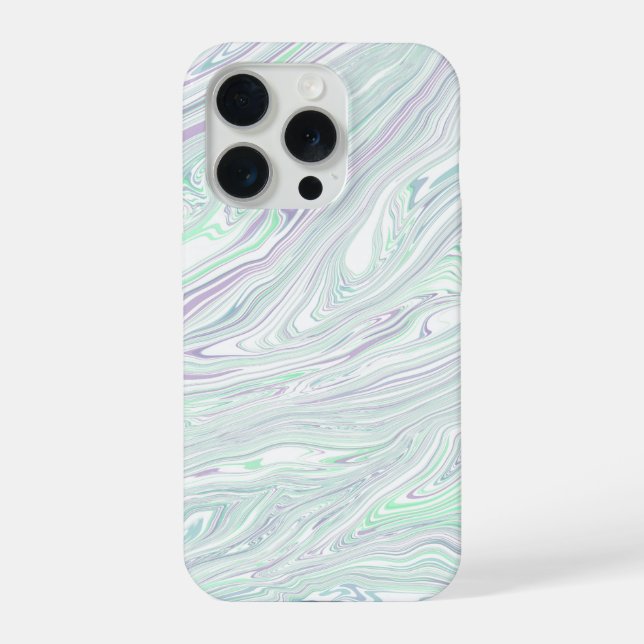 Para iPhone Funda de teléfono Green Marble Fusion (Reverso )
