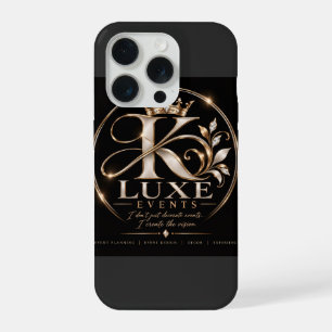Funda de teléfono K Luxe – Logo de corona negro y