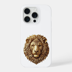 Funda de teléfono minimalista con cabeza de león m