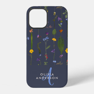 Para iPhone 12 Funda de teléfono moderna femenina floral colorida