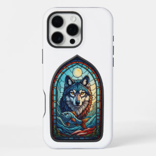 Para iPhone 16 Pro Max Funda de teléfono Mystic Wolf Eyes