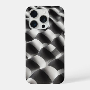 Funda de teléfono Op-Art moderna en blanco y negro