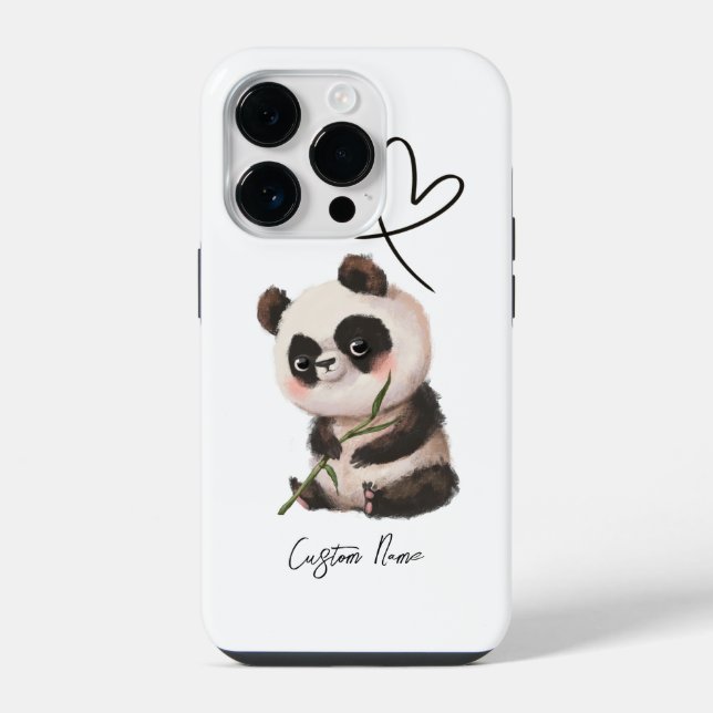 Para iPhone Funda de teléfono Panda personalizable (Reverso )