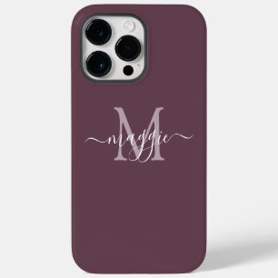 Para iPhone 14 Pro Max Funda de teléfono personalizada con monograma de l