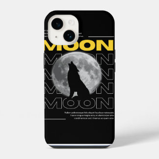 Para iPhone 14 Funda de teléfono personalizada Lobo Místico con L