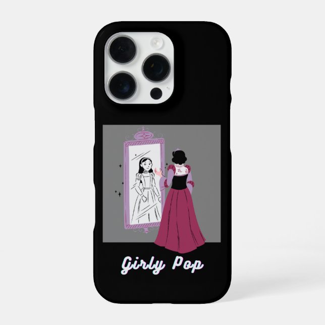 Para iPhone Funda de teléfono pop femenina (Reverso)