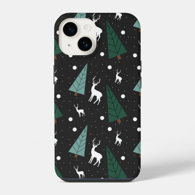 Para iPhone Funda de teléfono Reno de Navidad (Reverso )