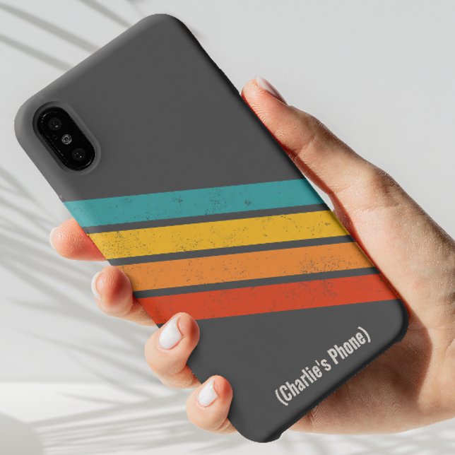 Para iPhone Funda de teléfono retro personalizable Diseño mini (Subido por el creador)