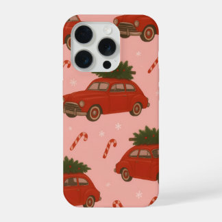 Funda de teléfono roja festiva del coche de Navida