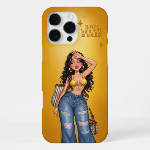 Para iPhone 16 Pro Max Funda de teléfono 'Tu alma es dorada, miel'