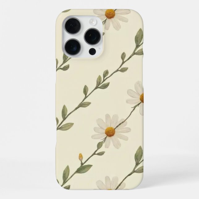 Para iPhone Funda de teléfono Vintage Daisy Vine  (Reverso )