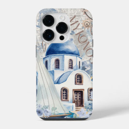 Para iPhone 14 Pro Funda de teléfono vintage Grecia