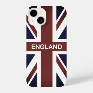 Para iPhone 14 Funda del nombre personalizado de la bandera britá