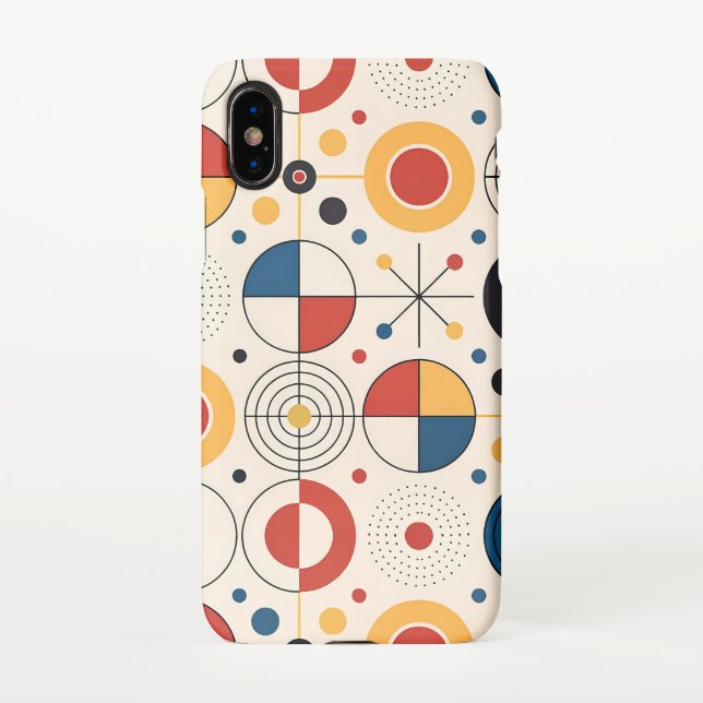 Para iPhone Funda diseño geométrico (Reverso)