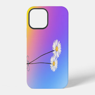 Para iPhone 12 Funda Holográfica Abstracta y Margaritas Case-Mate