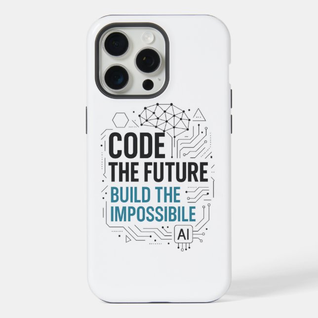 Para iPhone Funda imposible de compilación de futuro de código (Reverso )