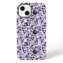 Funda Lilac floral dibujado a mano