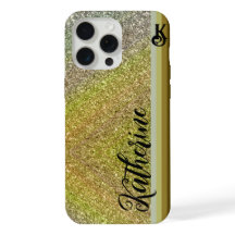 Funda Monograma Brillo Dorado Case-Mate