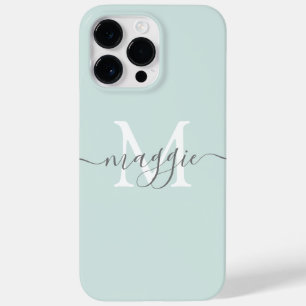 Funda Para iPhone 14 Pro Max De Case-Mate Funda monograma de letra script pastel Case-Mate i