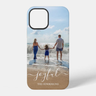 Para iPhone 12 Funda Otterbox Nombre de Familia Foto Alegría