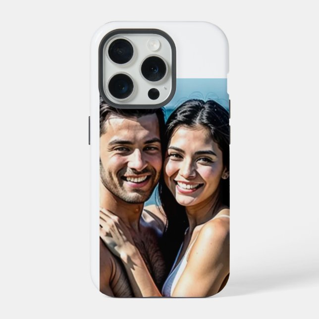 Para iPhone Funda personalizada con monograma de foto Case-Mat (Reverso )