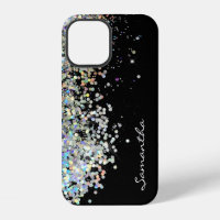 Funda personalizada con nombre de purpurina platea