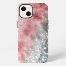 Funda Purpurina Rosa Rubor Con Esparkle/iPhone 13