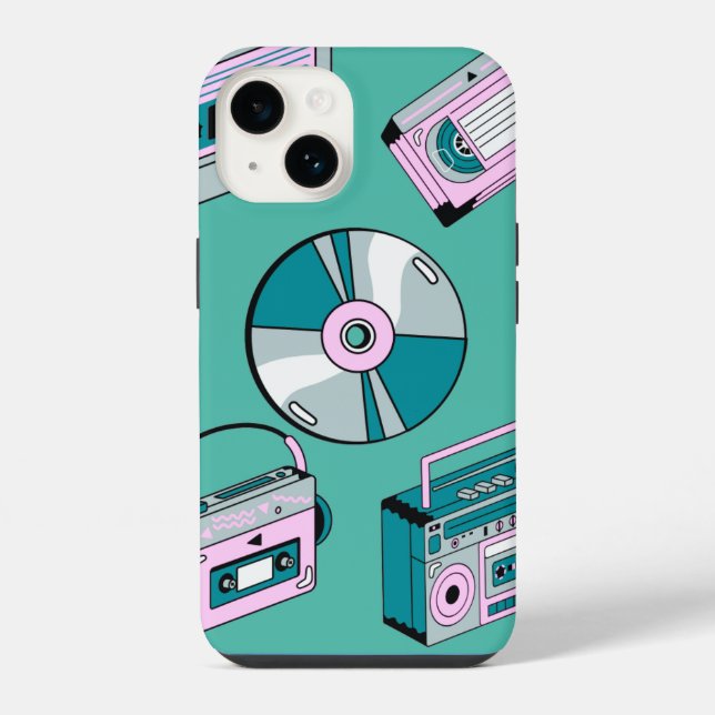 Para iPhone Funda Retro Green de teléfonos celulares (Reverso )