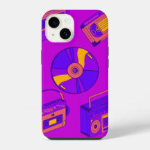 Funda Retro Purple de teléfonos celulares