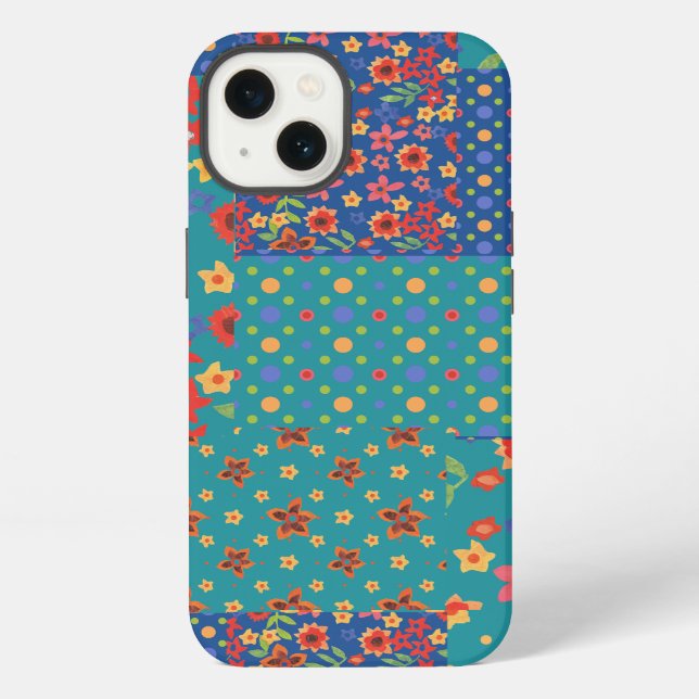 Para iPhone Funda Samsung Galaxy Note con falso patchwork nost (Reverso )