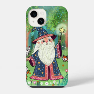 Para iPhone 14 Funda suave de brujo del bosque caprichoso