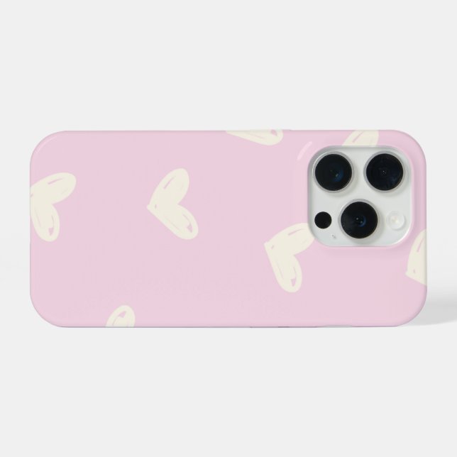 Para iPhone Funda trasera de teléfono rosa (Reverso Horizontal)