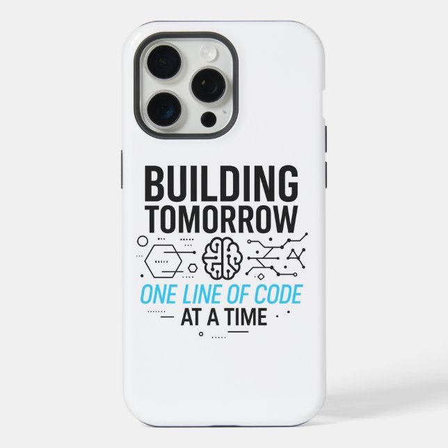 Para iPhone Generar línea mañana por Funda de código | Tech Jo (Reverso )