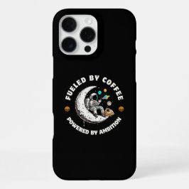 Para iPhone 16 Pro Max Impulsado por Café Potenciado por Ambición Funda p