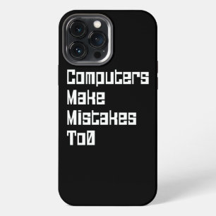 Para iPhone 13 Pro Max Las computadoras también cometen errores Funda par