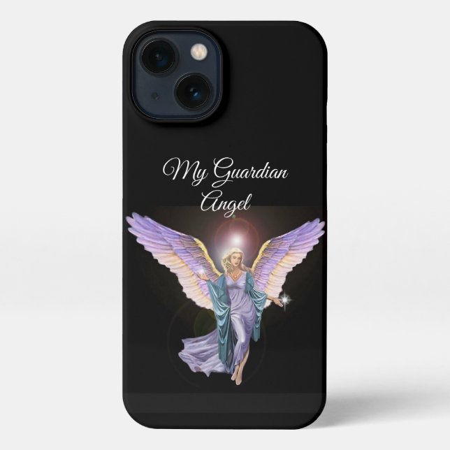 Para iPhone Modern My Guardian Angel I Phone 13 Funda (Reverso )