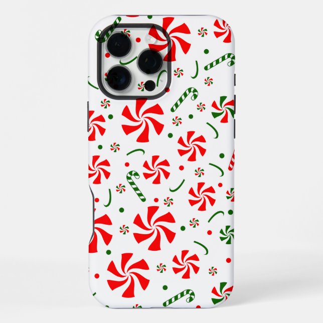 Para iPhone Navidades Peppermint Candy Funda (Reverso )