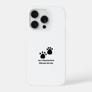 No sigas al mundo Funda de teléfono con huella de 