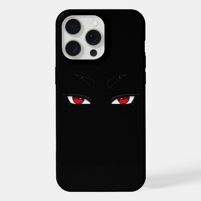 Para iPhone Ojos de anime rojos y nítidos en la funda del ipho (Reverso )