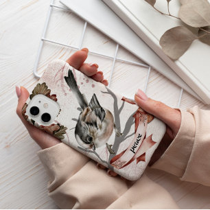 Para iPhone 14 Pro Max Pájaro místico de la paz Samsung Galaxy Funda