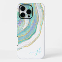 Pastel Aqua y Agate Púrpura con Mamáes de Funda de