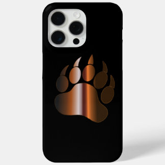 Para iPhone 15 Pro Max PATAS DE OSO DE ACERO MARRÓN EN Funda Case-Mate pa