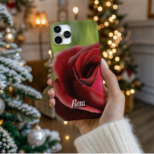 Para iPhone 16 Pro Rosa de alta poli en plena floración - Funda de te