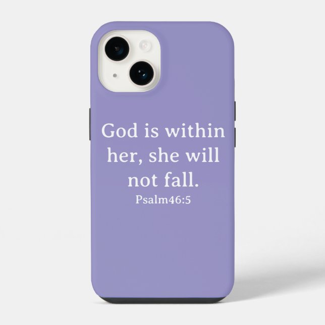 Para iPhone Salmo 46:5 - Funda de teléfono (Reverso )