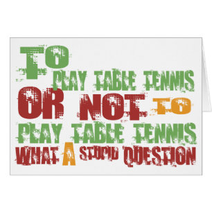 Para jugar a tenis de mesa