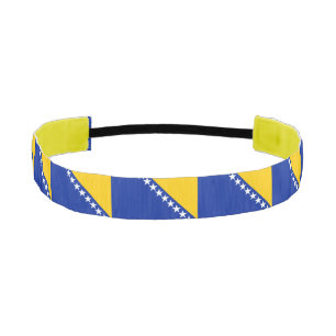 Para La Cabeza Cinta deportiva con bandera patriótica de Bosnia H