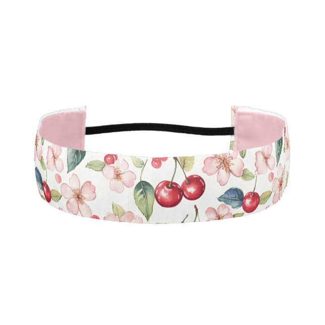 Para La Cabeza Cinta deportiva de flor de cerezo (Anverso)