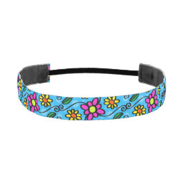 Para La Cabeza Cinta Elástica Deportiva con Estampado Floral Abst