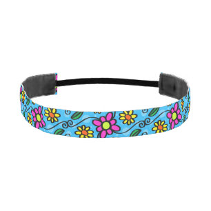 Para La Cabeza Cinta Elástica Deportiva con Estampado Floral Abst
